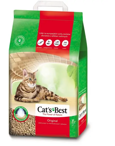 JRS Cat's Best Eco Plus Asternut natural din lemn pentru litiera 7 L (3 kg)