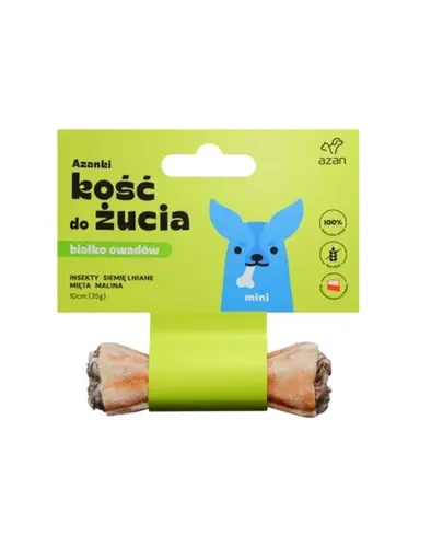 AZANKI Os recompensa caini Mini 10cm cu insecte si menta
