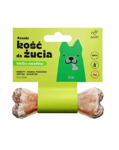 AZANKI Os cu insecte si mure pentru caini S/M 12cm