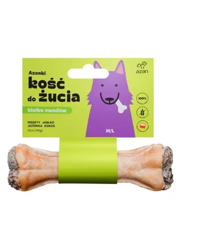 AZANKI Oase de ros pentru caini M/L 17cm cu insecte si cocos