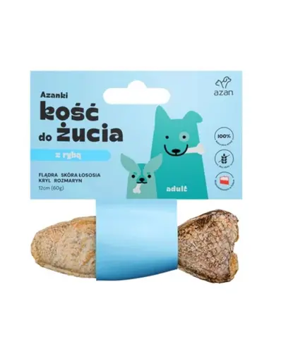 AZANKI Os de ros pentru caini 12cm cu peste