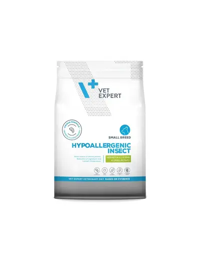 VET EXPERT Veterinary Diet Hypoallergenic Small Breed Insect 2 kg hrana caini cu intolerante alimentare