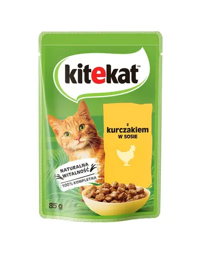 KITEKAT Pui in sos 85 g pentru pisici adulte