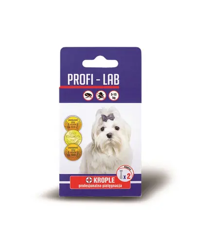 PCHEŁKA Profi-Lab Picaturi antipurici pentru caini 5-15 kg, 2x1.5ml, pe baza de ulei esential