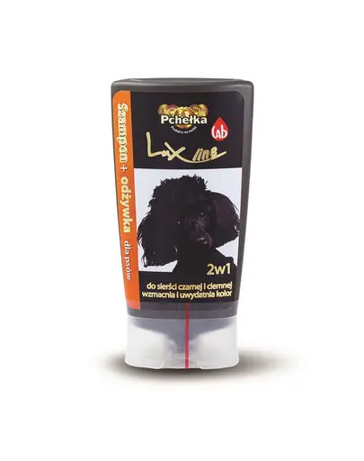 Sampon pentru caini cu blana inchisa PCHEŁKA Lux-line cu balsam 200 ml