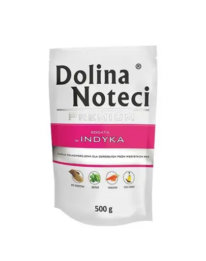 DOLINA NOTECI Premium Bogat in curcan set plicuri hrana caini 10 x 500g