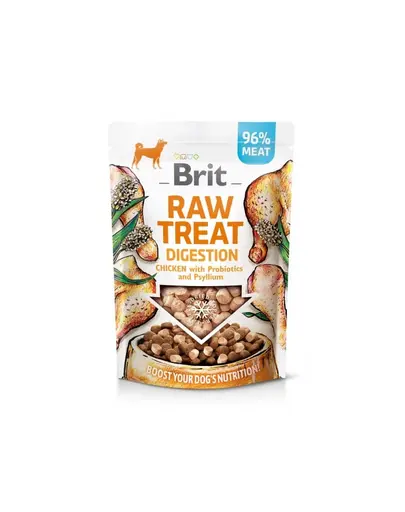 BRIT Raw Treat Freeze Dried Digestion 40 g recompensa liofilizata din pui cu probiotice pentru caini