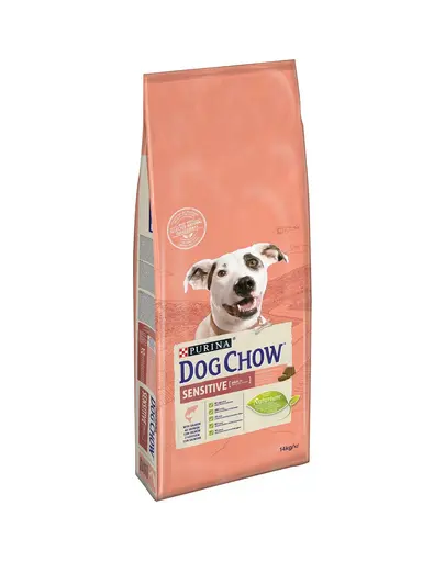 Purina Dog Chow Adult Sensitive hrana uscata caini adulti cu sistem digestiv sensibil, cu somon 14 kg