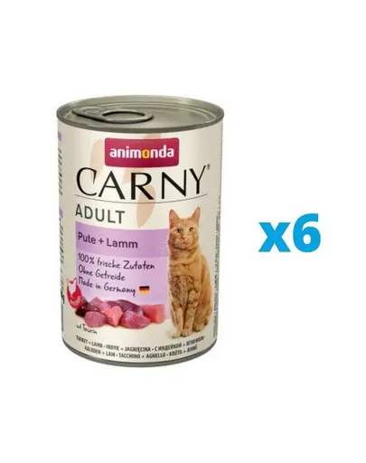 ANIMONDA Carny Adult curcan si miel, conserve pisici 6 x 400 g