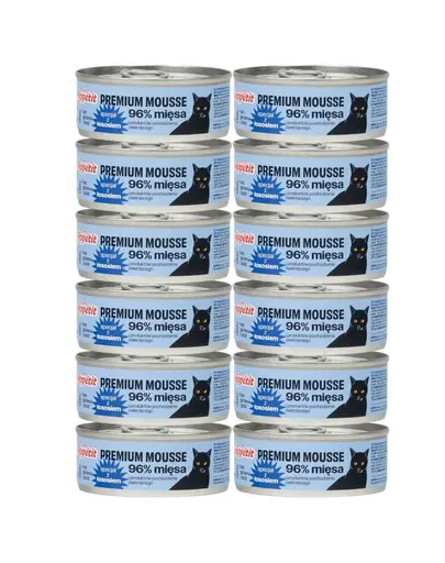 COMFY APPETIT PREMIUM Mousse set conserve hrana pisici 12x85 g cu somon