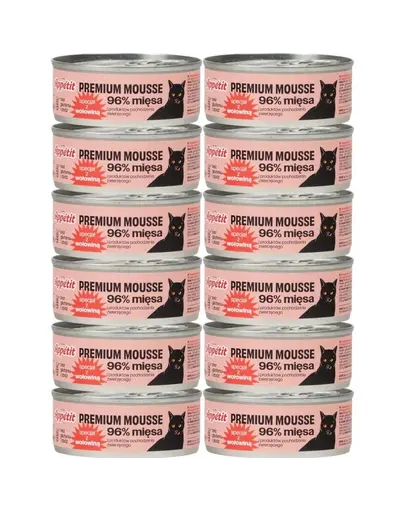COMFY APPETIT PREMIUM Mousse pachet conserve hrana pisici 12x85 g cu vita