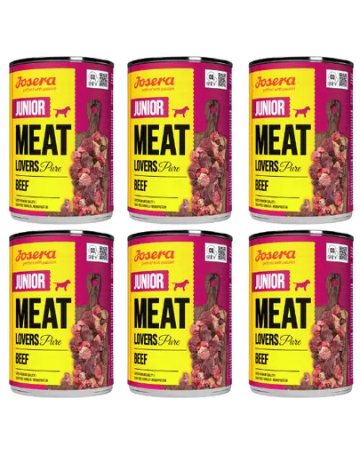 JOSERA Meat Lovers Junior Pure set conserve 6x400g caini juniori