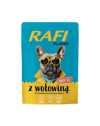 RAFI Classic plic cu vita hrana pentru caini 10x400g