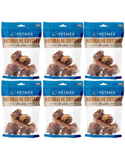 PETMEX Urechi medii de porc pentru caini 6x100g snack natural