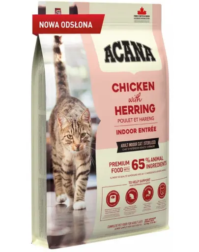 ACANA Indoor Entree Cat hrana uscata pentru pisici de interior 4,5 kg