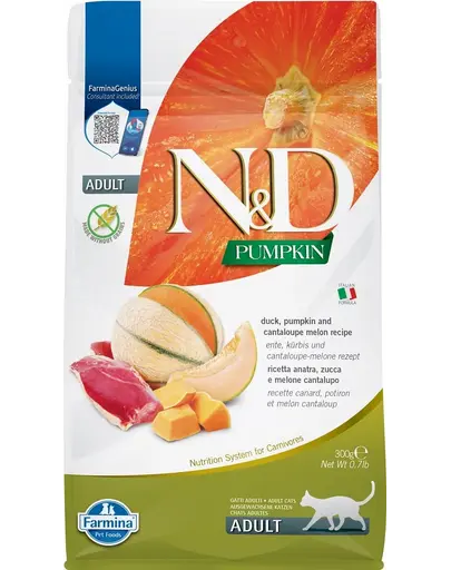 N&D Cat Pumpkin Duck & Cantaloupe Melon 300 g hrana pisici, rata si pepene galben