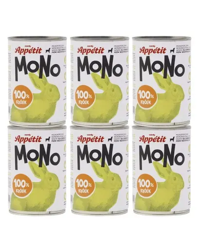 COMFY APPETIT MONO 6x400 g hrana monoproteica cu iepure
