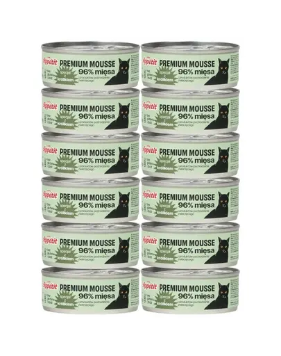 COMFY APPETIT PREMIUM Mousse set hrana pisici 12x85 g cu iepure