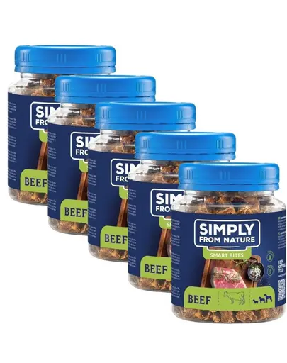 SIMPLY FROM NATURE Smart Bites 5x130 g biscuiti cu vita pentru caini