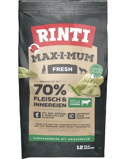 RINTI MAX-I-MUM Rumen hrana uscata pentru caini adulti, cu rumen 12 kg