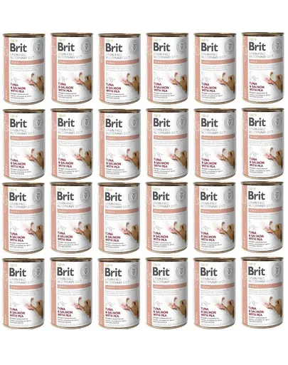 BRIT Veterinary Diet Renal Tuna&Salmon&Pea afectiuni renale 24x400 g hrana dietetica pentru caini