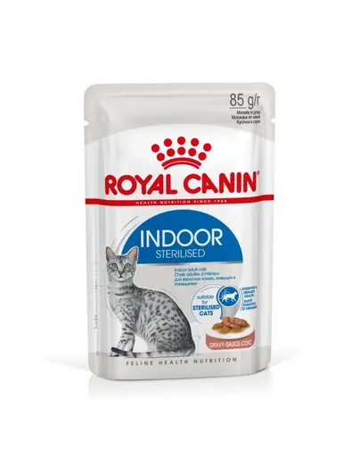ROYAL CANIN Sterilised Indoor in Gravy 12 x 85 g hrana umeda pentru pisici castrate de interior