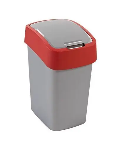 CURVER Cos de gunoi "FLIP BIN" 25 L argintiu/rosu