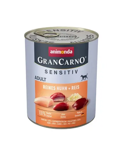 ANIMONDA GranCarno Sensitiv Pure Chicken&Rice 800 g caini sensibili, pui cu orez