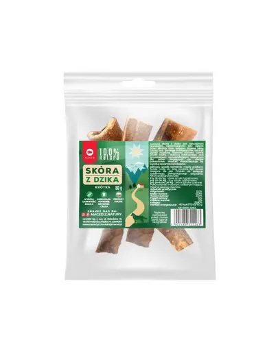 MACED Piele de mistret uscata pentru caini 6-14 cm