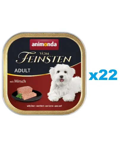 ANIMONDA Vom Feinsten Forest Hrana umeda cu caprioara pentru caini adulti 22x150 g