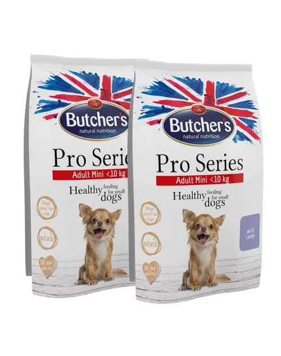 BUTCHER'S ProSeries Dog Dry cu miel pentru caini rasa mica 2x800 g