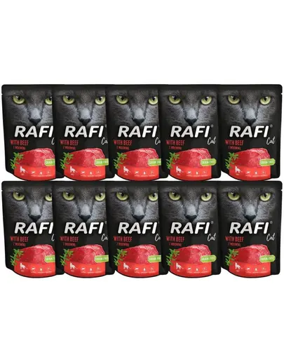 DOLINA NOTECI Rafi Cat Hrana umeda pentru pisici, cu vita 10x300 g