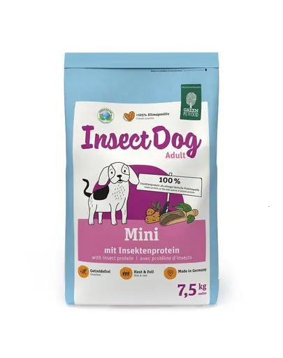 Hrana cu insecte GREEN PETFOOD InsectDog Mini 7,5 kg pentru caini de rase mici