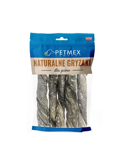 PETMEX Piele de cod twist 100g snack pentru caini