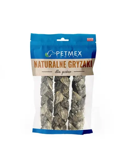 PETMEX Piele de cod impletita 100g recompense pentru caini