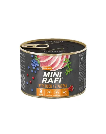 RAFI Mini cu rata, hrana caine talie mica 185g