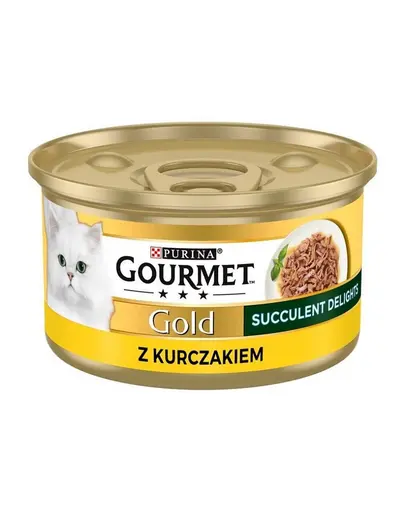 GOURMET Gold Succulent Delights hrana umeda pisici pui 85 g