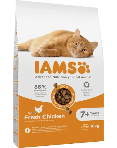 IAMS for Vitality pentru pisici in varsta, cu pui 10 kg