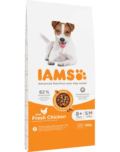 IAMS ProActive Health Mature &amp; Senior All breeds Chicken Hrana uscata pentru caini senior, cu pui 12 kg