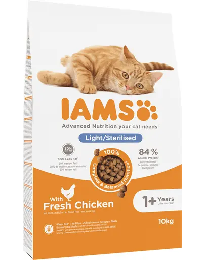 IAMS for Vitality Hrana uscata pentru pisici sterilizate, cu pui 10 kg