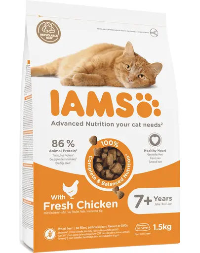 IAMS For Vitality Hrana uscata cu pui pentru pisici adulte 1.5 kg