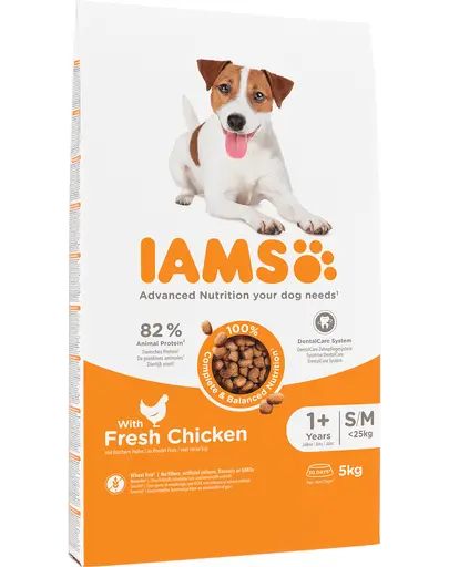 IAMS For Vitality Hrana uscata cu pui pentru caini de rasa mica si medie 5 kg