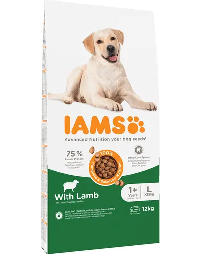 IAMS For Vitality Hrana uscata cu miel pentru cainii adulti de talie mare 12kg