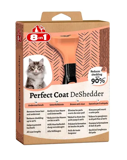 8IN1 Perfect Coat DeShedder Cat perie pentru pisici