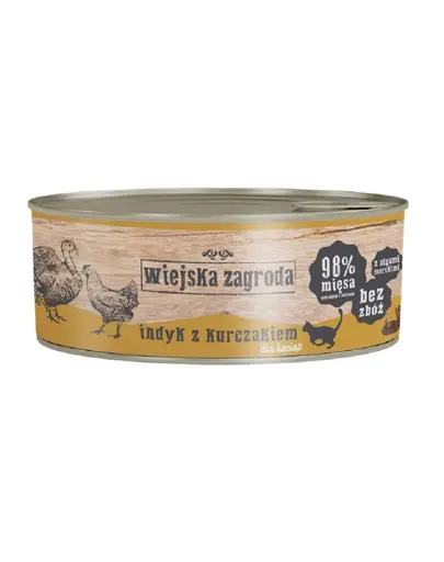 WIEJSKA ZAGRODA Kitten Hrana umeda pentru pisioi, cu miel si krill 85 g