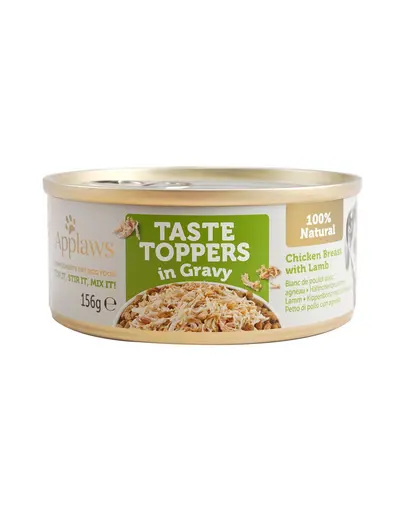 APPLAWS Taste Topper Conserva caine adult, cu pui si miel in sos 156 g