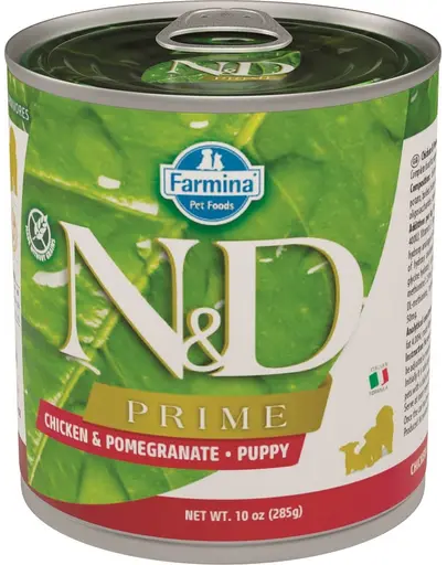 FARMINA N&D Prime Canine Chicken & Pomegranate Puppy Hrana umeda pentru catei, cu pui si rodie 285 gr