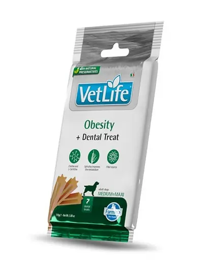 FARMINA Vet Life Dental Treat Obesity Medium/Maxi 100 g baton dentar pentru caini supraponderabili de talie medie si mare