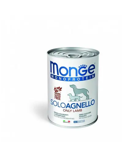 MONGE Monoprotein Solo Dog Hrana pentru Caini Miel 400 g