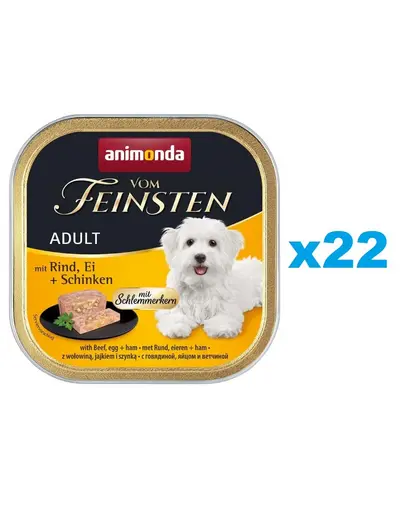 ANIMONDA Vom Feinsten Pate vita cu oua si sunca 22x150 g